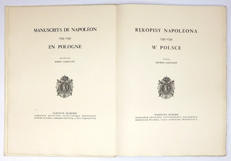 Askenazy Szymon R Kopisy Napoleona W Polsce Manuscrits De