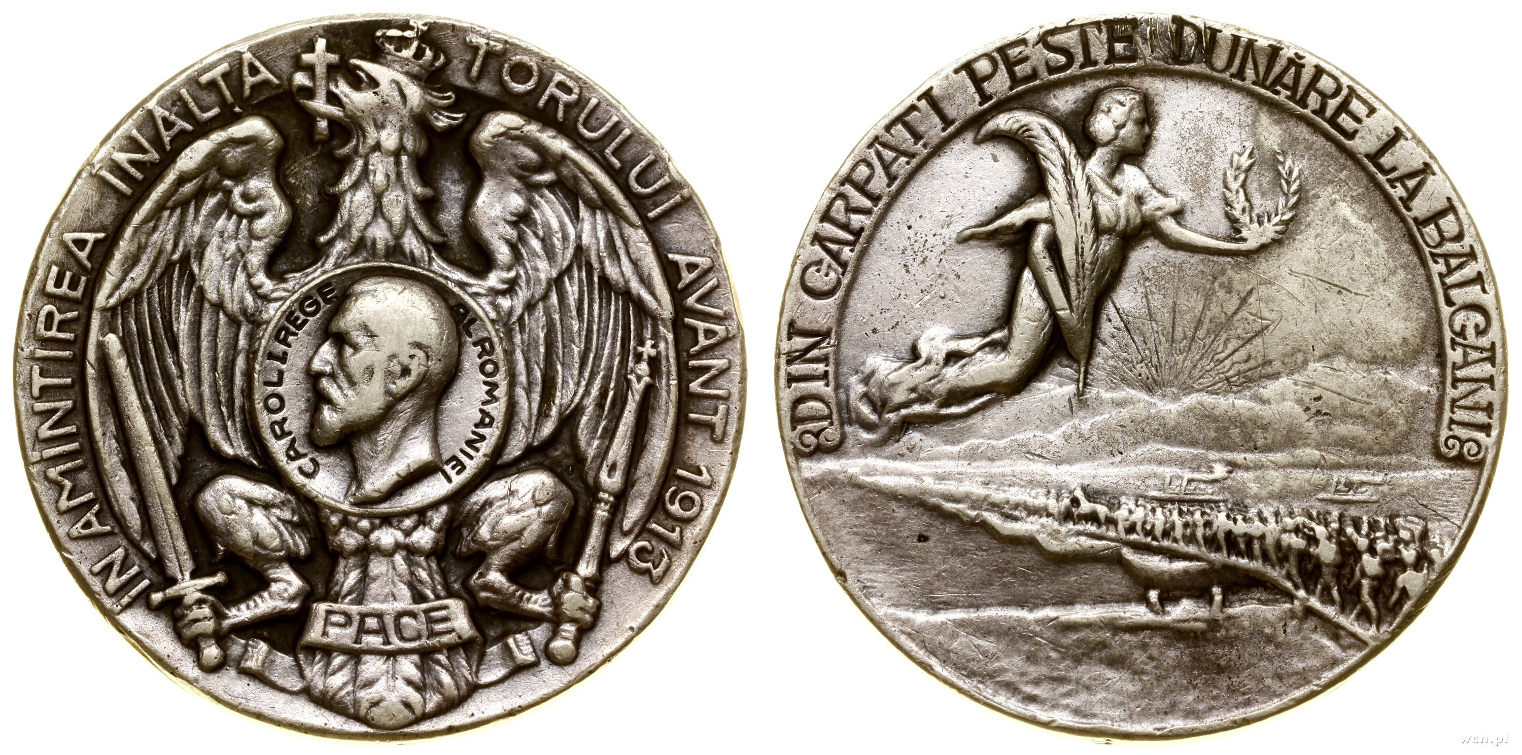 Rumunia Medal Wysiłku Kraju 1913 Aukcja internetowa Licytacja