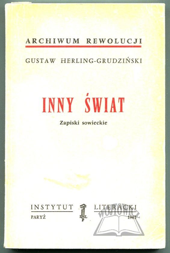 HERLING Grudziński Gustaw Inny świat Zapiski sowieckie Aukcja