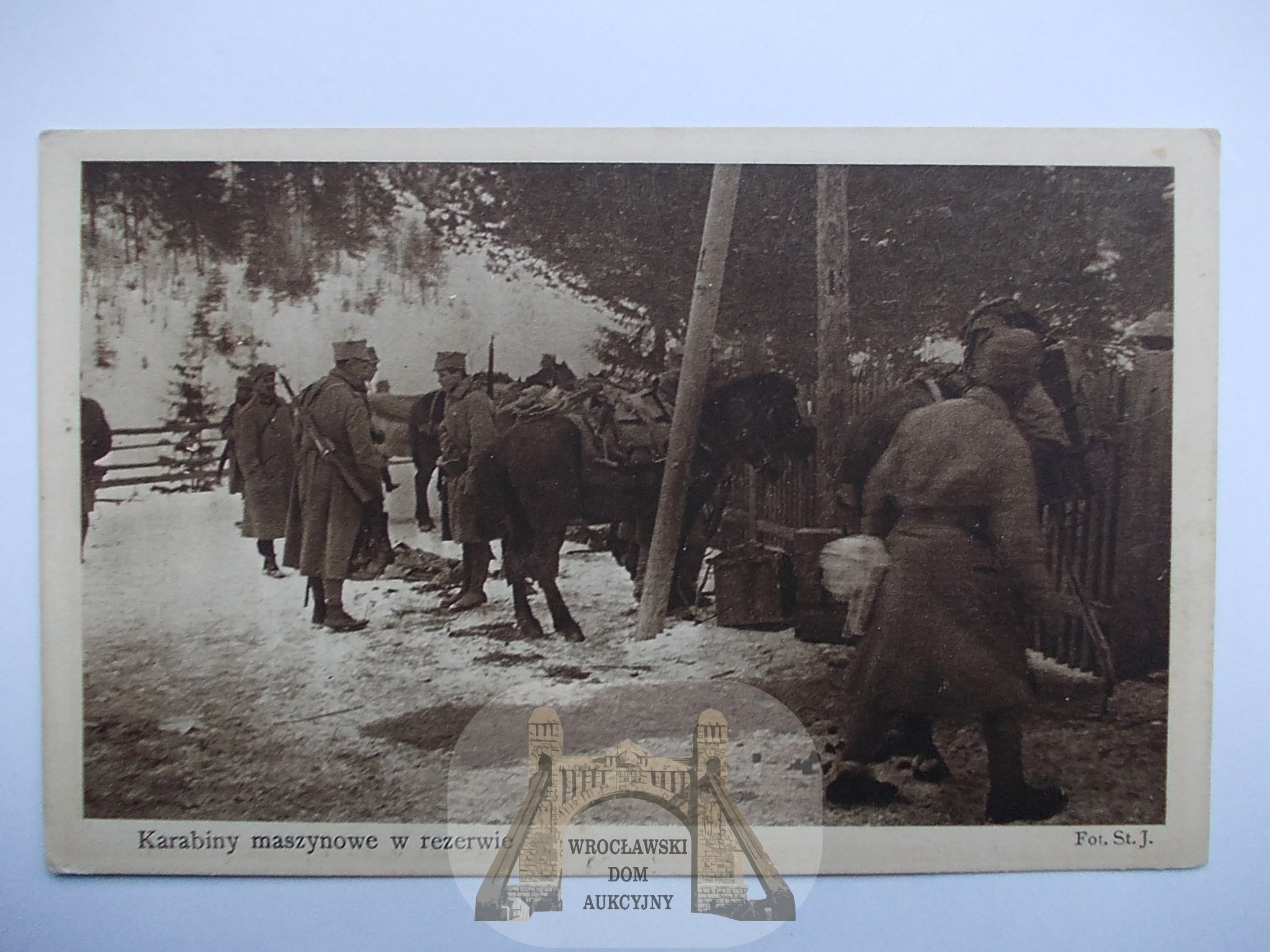 Patriotyczna Legiony Polskie Rafajłowa karabiny maszynowe ok 1916