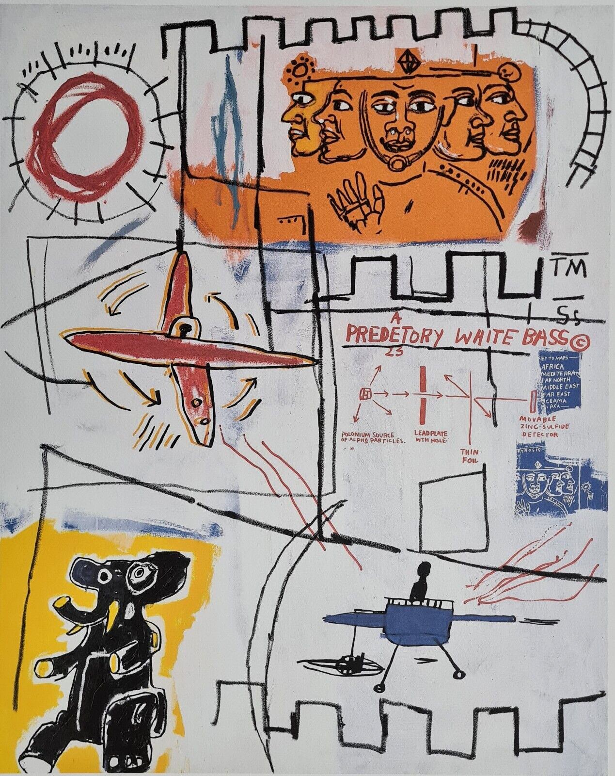 Jean Michel Basquiat Alpha Particles Aukcja Internetowa