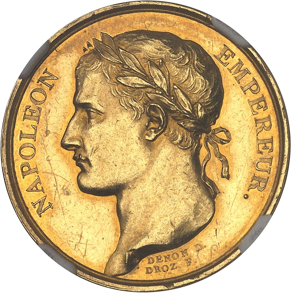 Premier Empire Napoléon Ier 1804 1814 Médaille dOr le sacre de