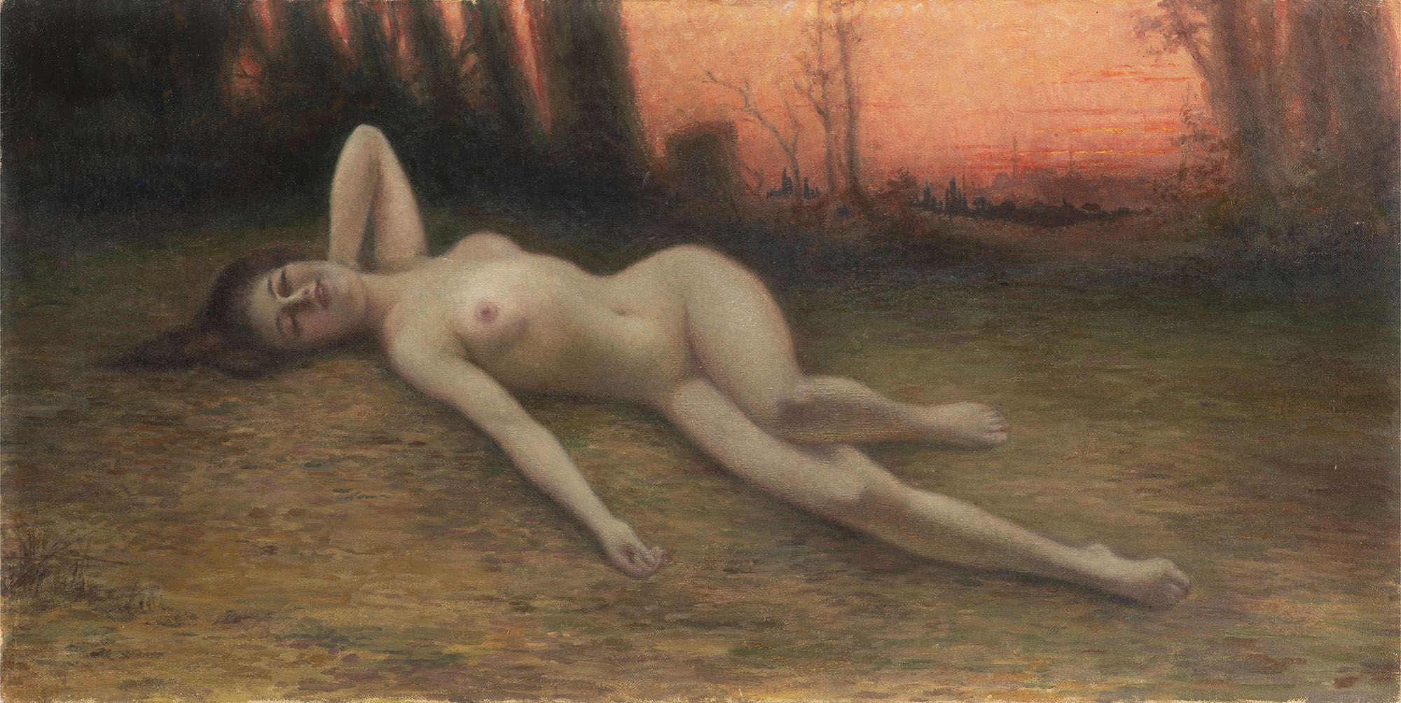 Unknown Artist Late Th Century Naked Beauty In The Sunset Aukcja