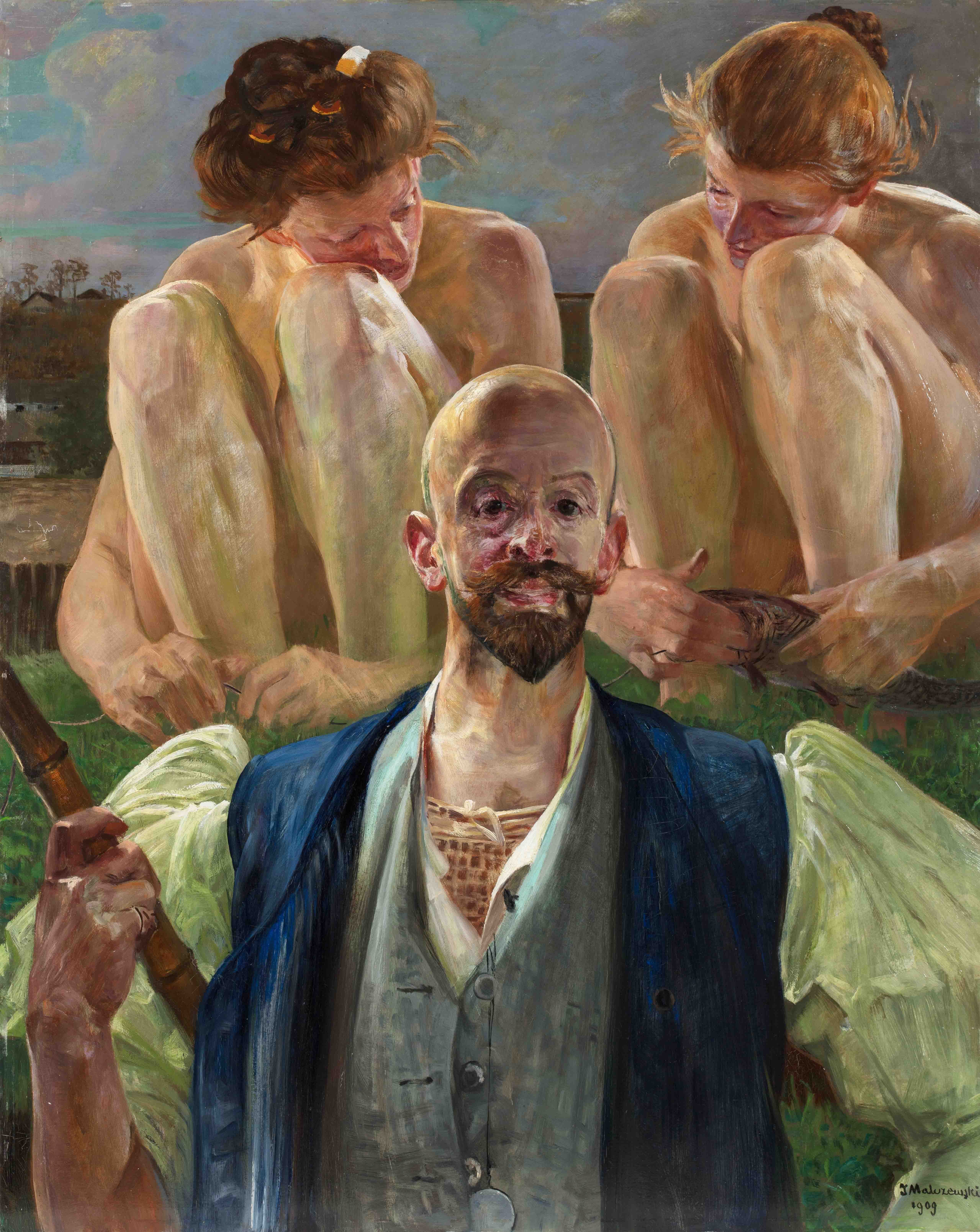 Malczewski Jacek 1854 1929 Rybak 1909 Aukcja Internetowa