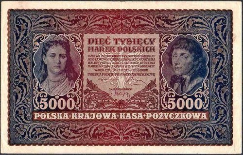 Wymiar:224x142 Mm BANKNOTY POLSKIE BANKNOTY RZECZYPOSPOLITEJ POLSKIEJ ...