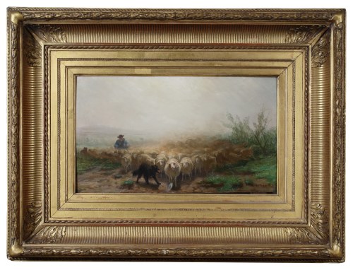 Pasterz ze stadem, August Friedrich Schenck