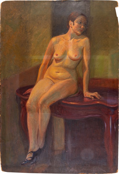 Akt siedzący, Maria Roganowicz