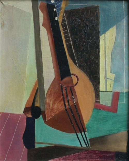 Kompozycja z gitarą, 1961?, Henryk Strumiłło