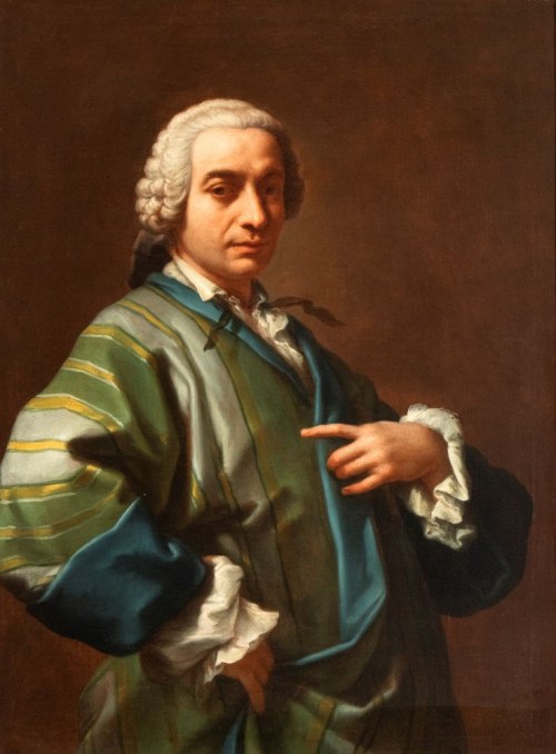 zwany Le Romain (Awinion 1696 – Rzym 1775), Portret dżentelmena w szlafroku, Etienne Parrocel