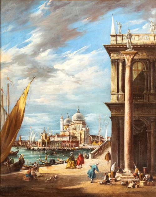 Widok Santa Maria della Salute z Piazzetta San Marco, Francesco Guardi