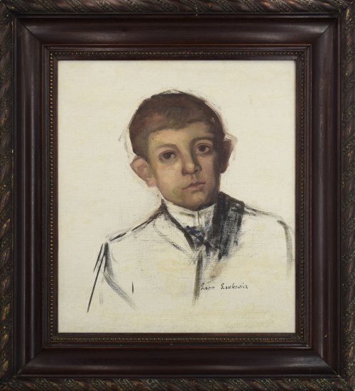 Portret chłopca - szkic, Leon Lewkowicz