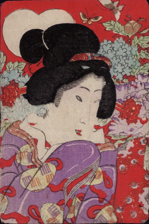Kurtyzana, drzeworyt shunga, ok. 1865 r., Keisuitei Koikawa Shozan