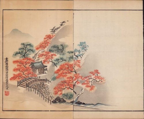 „Jesień w Kioto” z cyklu „Miyako Meisho Gafu” (Słynne miejsca stolicy), Morikawa Sōbun