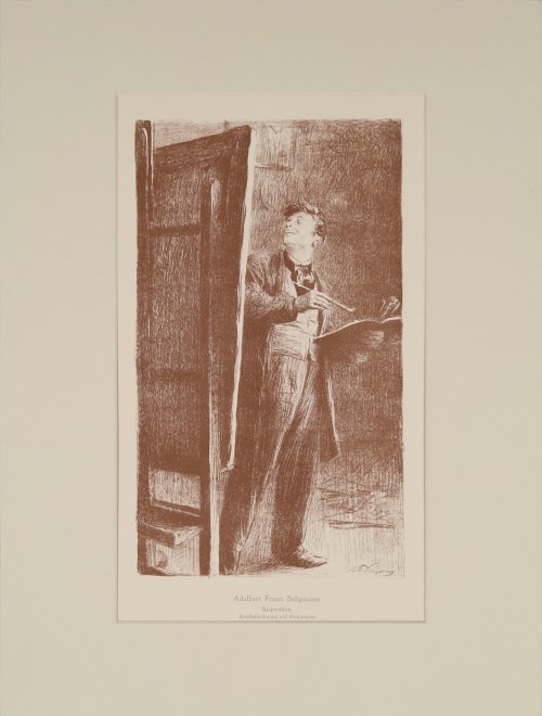 Inspiracja malarza, (tyt.oryg.: „Inspiration”), 1900, Adalbert Franz Seligmann