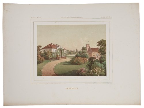 Pałac w Grocholinie k.Kcyni i Nakła, ok. 1870, Alexander Duncker