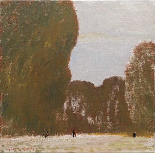 Pejzaż z postaciami, ok. 1980, Henri-André Martin
