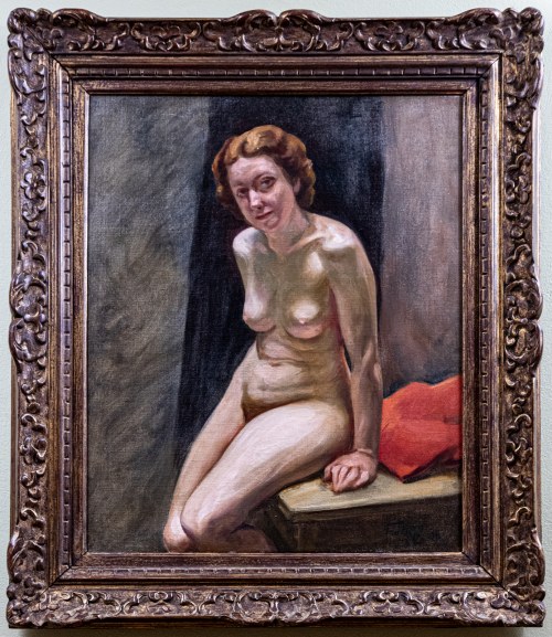 Studium aktu siedzącej kobiety, 1935 r., Leonid Frechkop