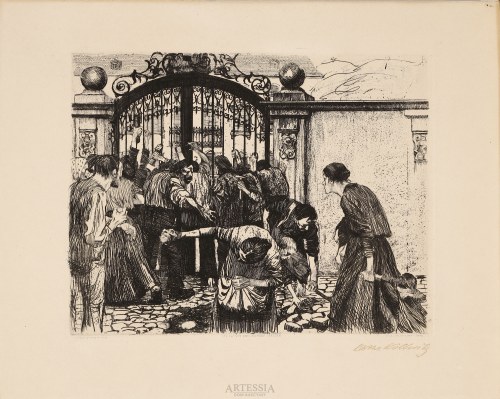 Szturm, 1897, Käthe Kollwitz