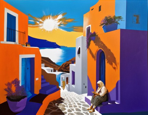 Światło Santorini, 2026, Three Art