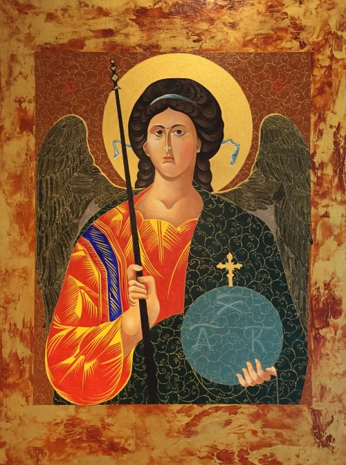 Ikona. Archanioł Michał, 2026, Aleksandra Rusakova