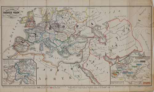 Mapa "Krajobraz średnich wieków", 1851, Piotr Skrzypiński