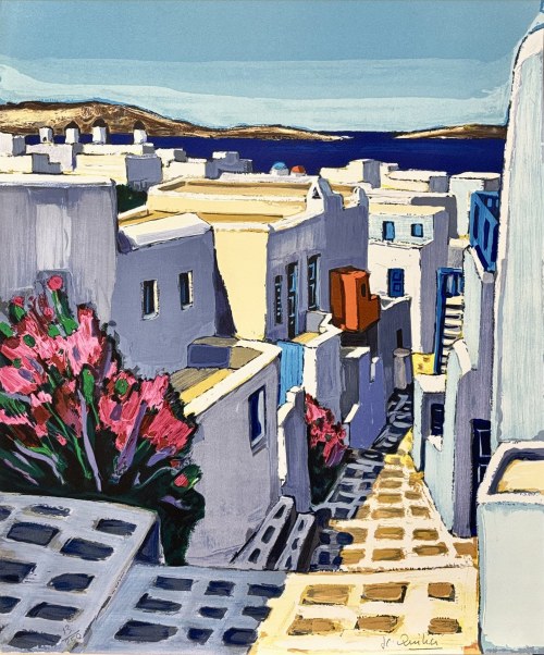 Kwitnąca aleja na Santorini, Jean-Claude Quilici