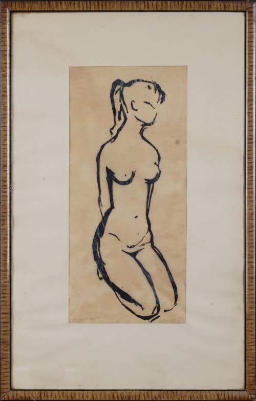 Akt, 1958, Krystyna Bieniek