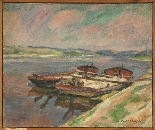 "Łodzie na Wiśle", Jan Karmański