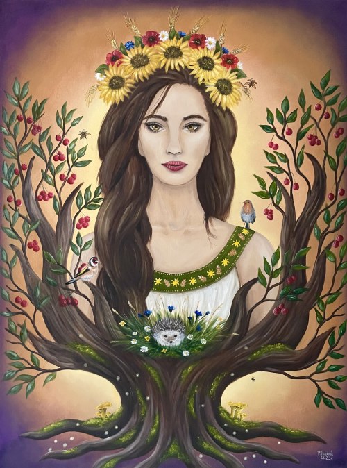 Lady Summer, z cyklu: „Cztery Pory Roku", 2023, Patrycja Rudnik