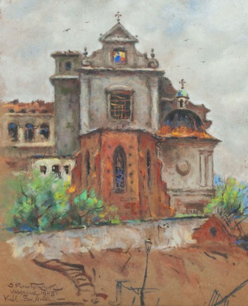 Kościół św. Anny w Warszawie, 1945 r., Jerzy Pawłowski