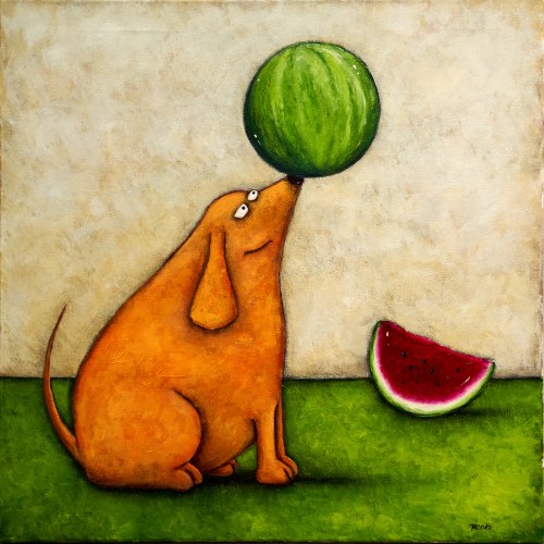 Pies z arbuzem, 2019, Marek Regner