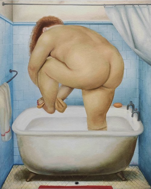 Kobieta w wannie, Fernando Botero