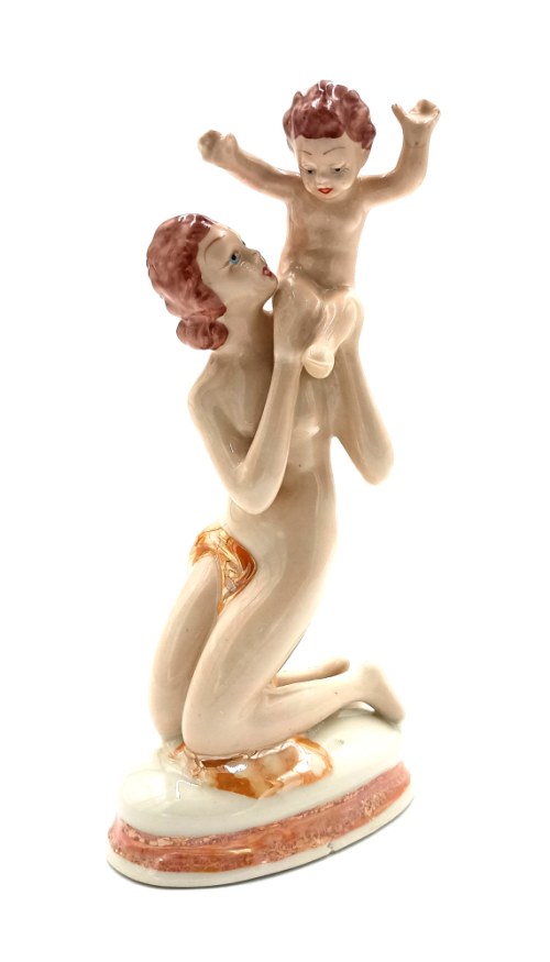 l.60-70.XX w.), Figurka Akt - Kobieta z Dzieckiem