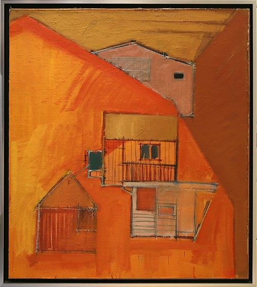 Recykling szkicu.Pomarańczowy 2, 2015, Iwona Stachura