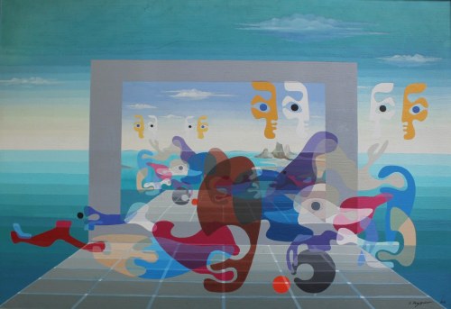 Po powrocie Odysa z cyklu "Symultanizm formy", 1988, Stefan Krygier