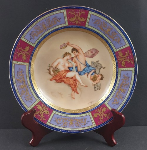 1890-1910. f. Wild. Patera dekoracyjna, Cesarska Manufaktura Porcelany w Wiedniu