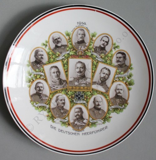 (Niemcy, 1914), Talerz pamiątkowy DIE DEUTSCHEN HEERFÜHRER 1914