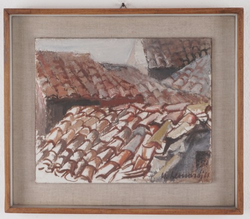 Nello Leonardi (Reggio Emilia 1917–2004) – „Słońce na dachach”, 1961, Nello Leonardi