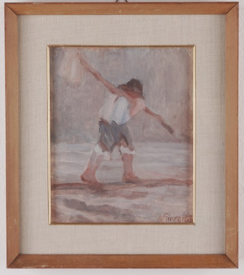 Antonio Ruggero Maria Giorgi (Reggiolo 1887 – San Benedetto Po 1983) – „Rybak”, 1965, Antonio Ruggero Maria Giorgi