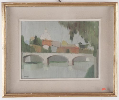 Fernando Troso (Lecce 1910 – Rzym 1990) – Most Mazziniego, Rzym, 1952, Fernando Troso