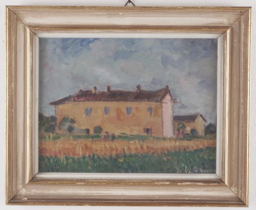 Umberto Vittorini (Barga 1890 – Mediolan 1979) – Letnia okolica w Lombardii, 1930, Umberto Vittorini