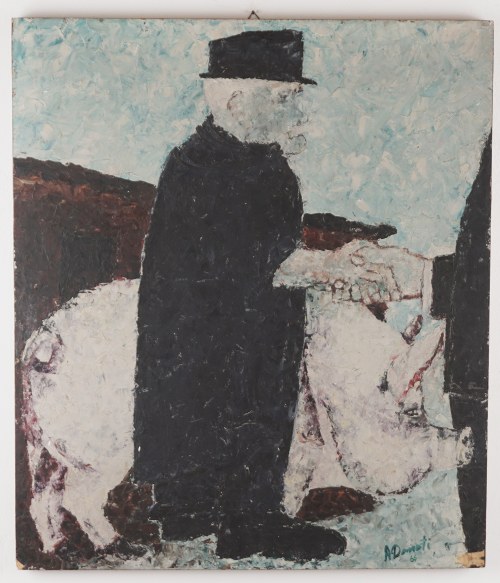 Antonio Donati (Luzzara 1931–2019) – Sprzedaż świni, 1966, Antonio Donati