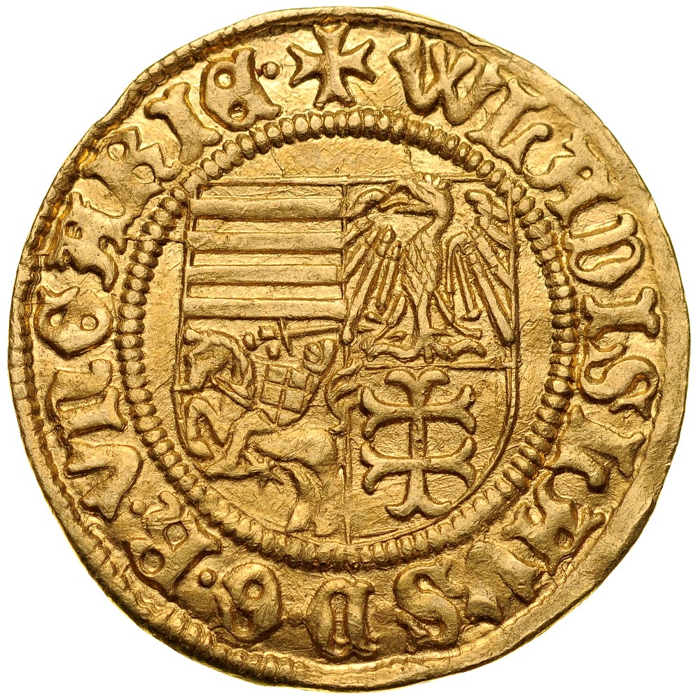 Władysław II Jagiellończyk 1434-1444, Floren, Av.: Stojący Św. Ladislaw ...