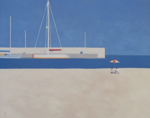 Gdynia. Plaża miejska, 2019 r., Andrzej Tuźnik
