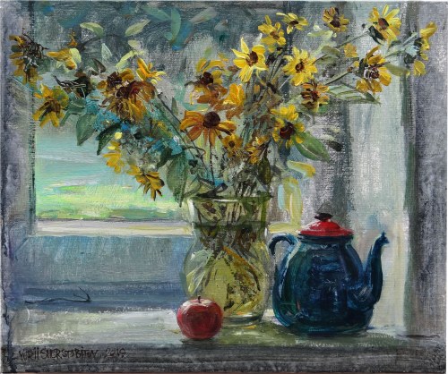 Kwiaty na oknie, 2019, Yurii Sherstobitov