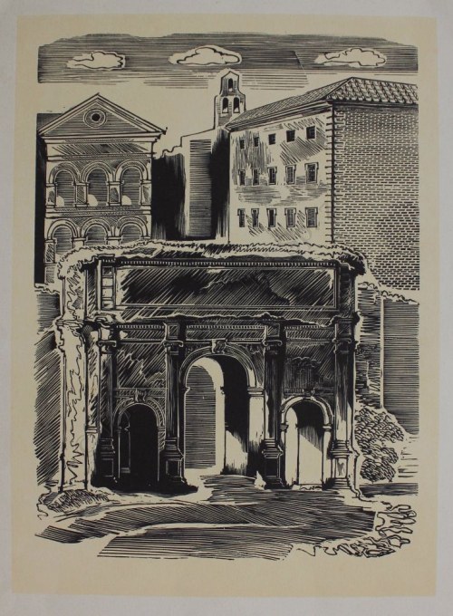 Łuk Septymiusza Sewera na Forum Romanum w Rzymie, Edward Manteuffel-Szoege