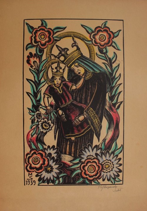 Madonna z Dzieciątkiem, Chrystus w Ogrójcu, Ukrzyżowanie(1939/1940), Stefan Mrożewski
