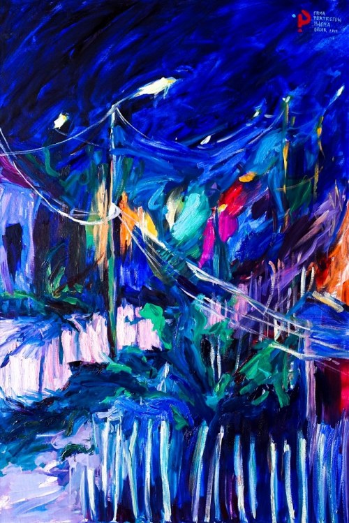 Grecja nocą 4, 2019, Iwona Golor