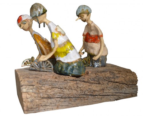 Cykliści, 2019, Małgorzata Piątek-Grabczyńska