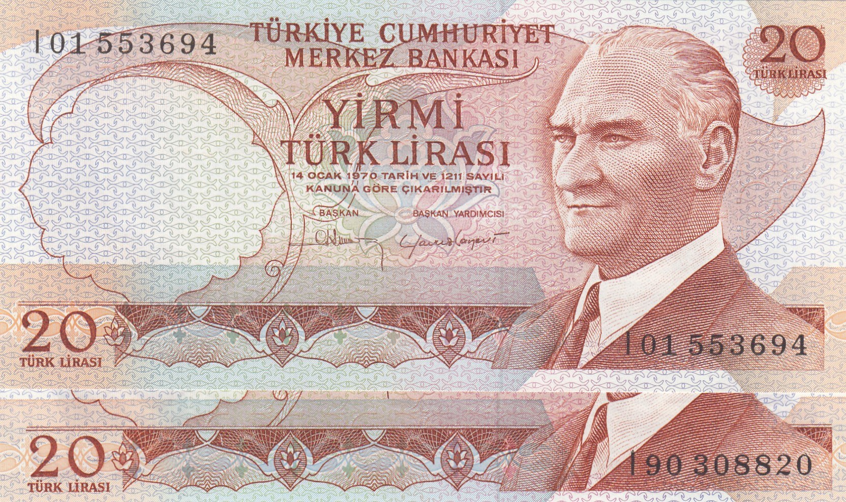Денежные знаки Турции